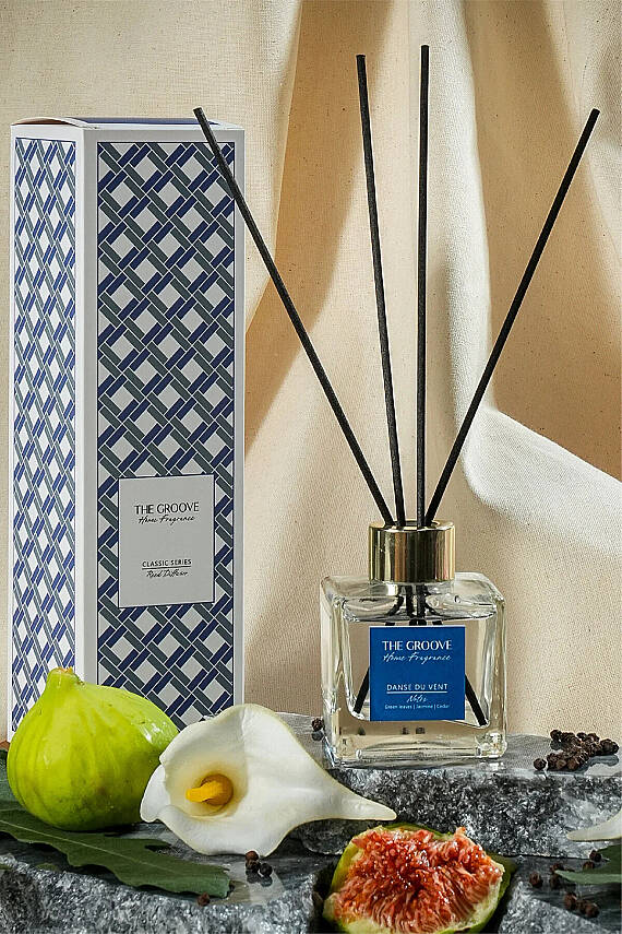 Woody Jasmine 100 ml Kare Çubuklu Oda Kokusu Parfümü Şeffaf Danse Du Vent - 1