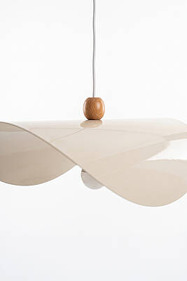 Colin Ahşap Boncuklu Krem Sarkıt (45 cm) - 5