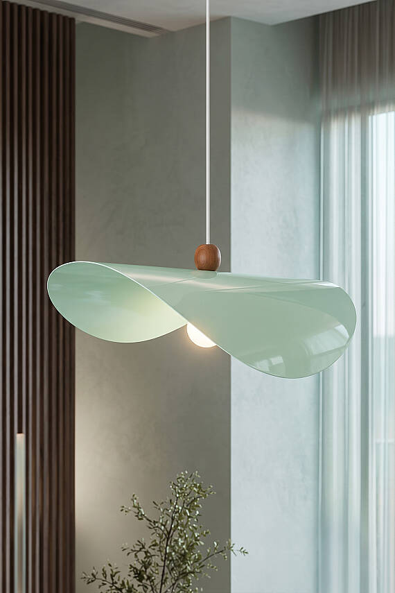 Colin Ahşap Boncuklu Mint Yeşili Sarkıt (45 cm) - 2