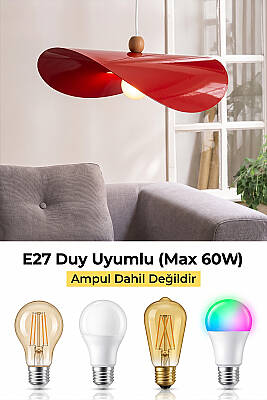Colin Ahşap Boncuklu Turuncu Sarkıt (45 cm) - 6