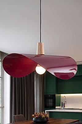 Colin Ahşap Bordo Sarkıt (45 cm) - MARRIEN