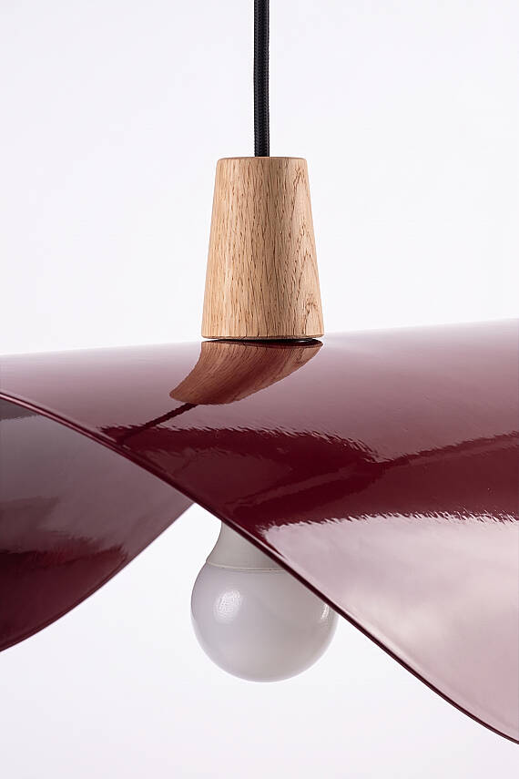 Colin Ahşap Bordo Sarkıt (45 cm) - 5