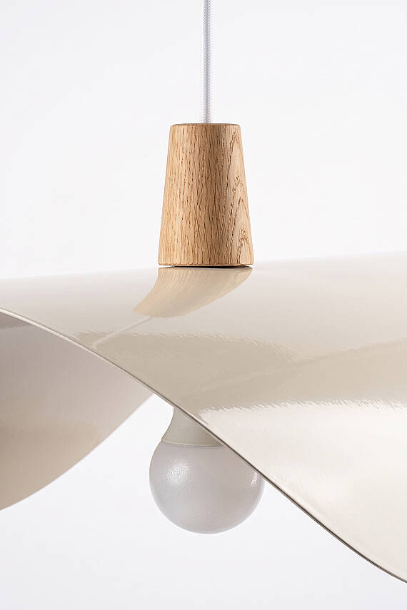 Colin Ahşap Krem Sarkıt (45 cm) - 5