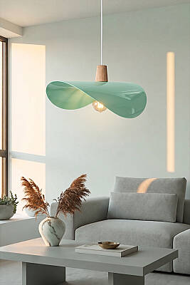 Colin Ahşap Mint Yeşili Sarkıt (45 cm) - 2