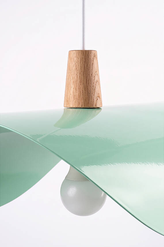 Colin Ahşap Mint Yeşili Sarkıt (45 cm) - 5