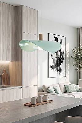 Colin Ahşap Mint Yeşili Sarkıt (45 cm) - 8