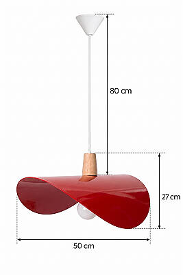 Colin Ahşap Turuncu Sarkıt (45 cm) - 7