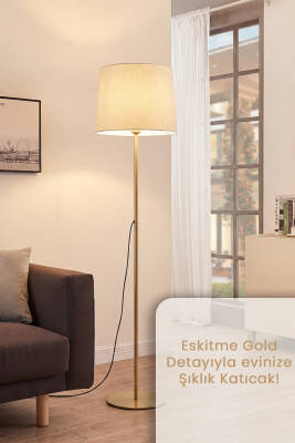 Cora Floor Lamp - Antique Gold Edition - 3