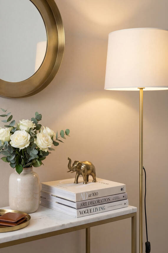Cora Floor Lamp - Antique Gold Edition - 5