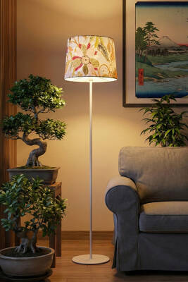 Cora Floor Lamp - Gardenia Pattern - 1