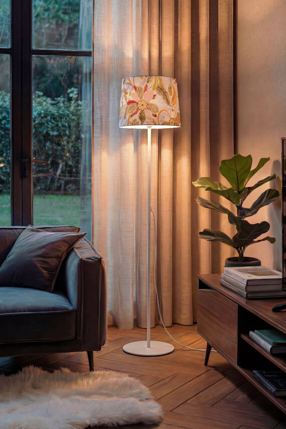 Cora Floor Lamp - Gardenia Pattern - 3