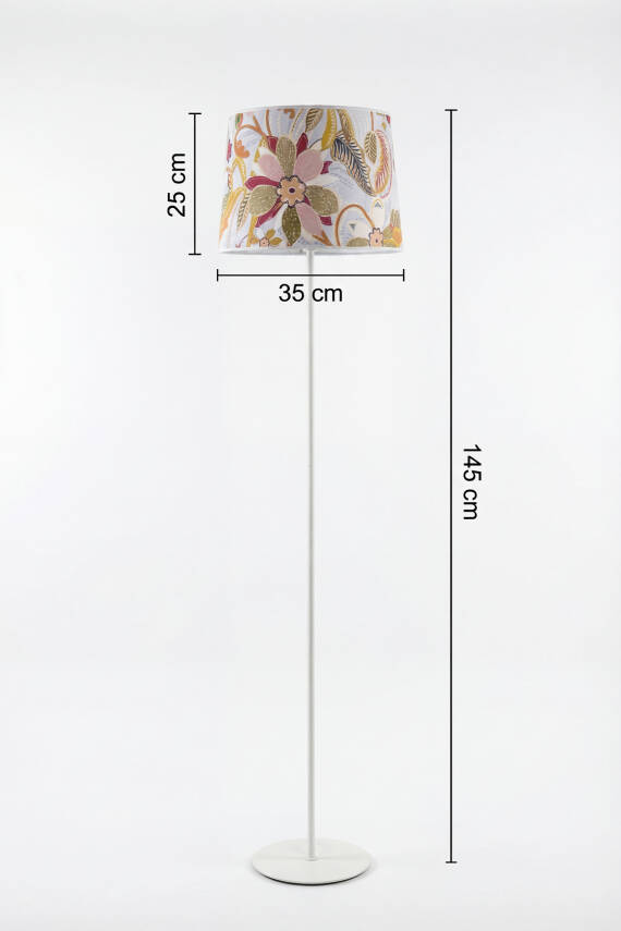 Cora Floor Lamp - Gardenia Pattern - 5