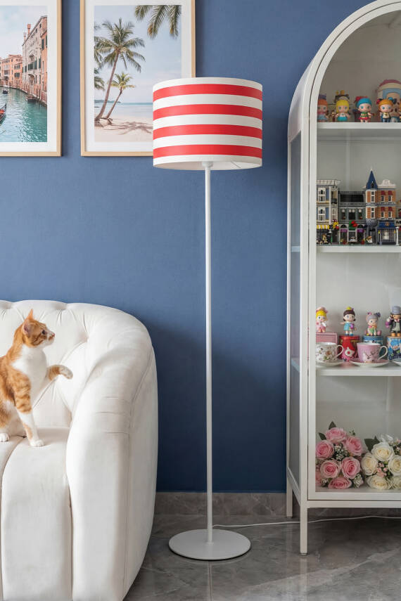 Cora Floor Lamp - Line Pattern - 1