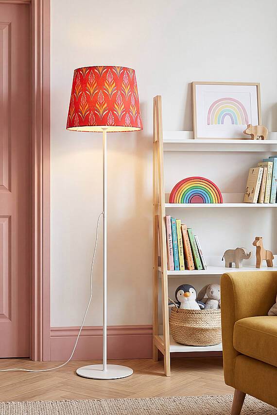 Cora Floor Lamp - Lotus Pattern - 3
