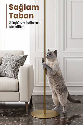 Cora Tek Ayaklı Gold Metal Siyah Kumaş Lambader Salon & Oturma Odası & Yatak Odası - 6