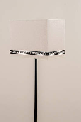 Corner Black Floor Lamp - Luxury Pattern - 4