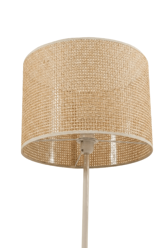 June Cream Floor Lamp - Rattan Style - 6