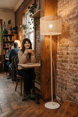 June Rattan Lambader - Krem - 3