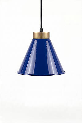 Liva Gold Metal Avize 20 cm - Lacivert - 4