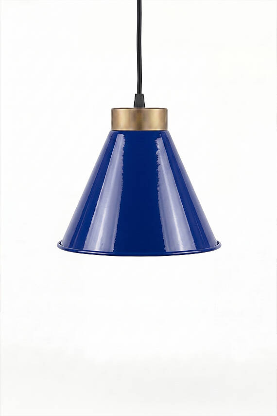 Liva Gold Metal Avize 20 cm - Lacivert - 4