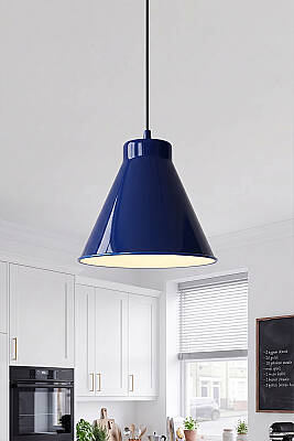 Liva Metal Avize 20 cm - Lacivert - MARRIEN