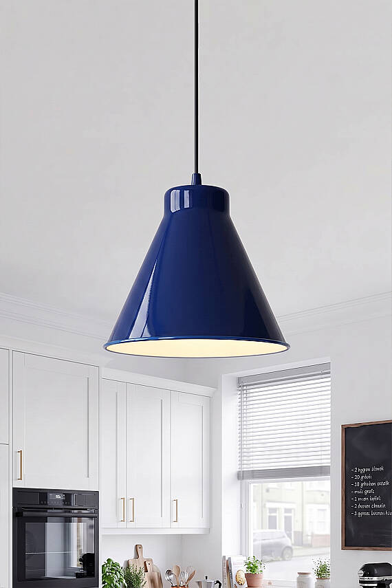 Liva Metal Avize 20 cm - Lacivert - 1
