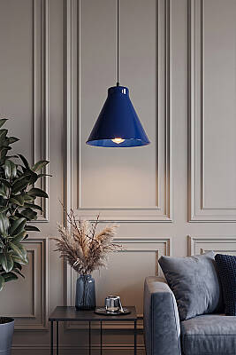 Liva Metal Avize 20 cm - Lacivert - 8