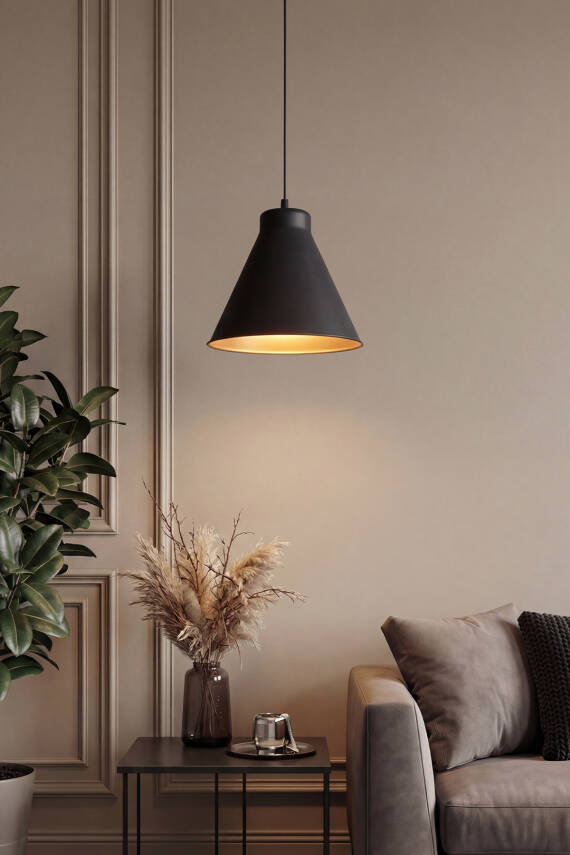 Liva Metal Avize 20 cm - Siyah - 5