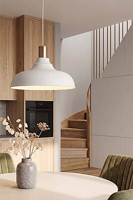 Lora Gold Avize 33 cm - Beyaz - 7