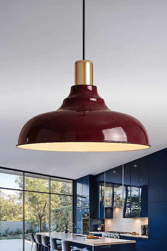 Lora Gold Avize 33 cm - Bordo - 1