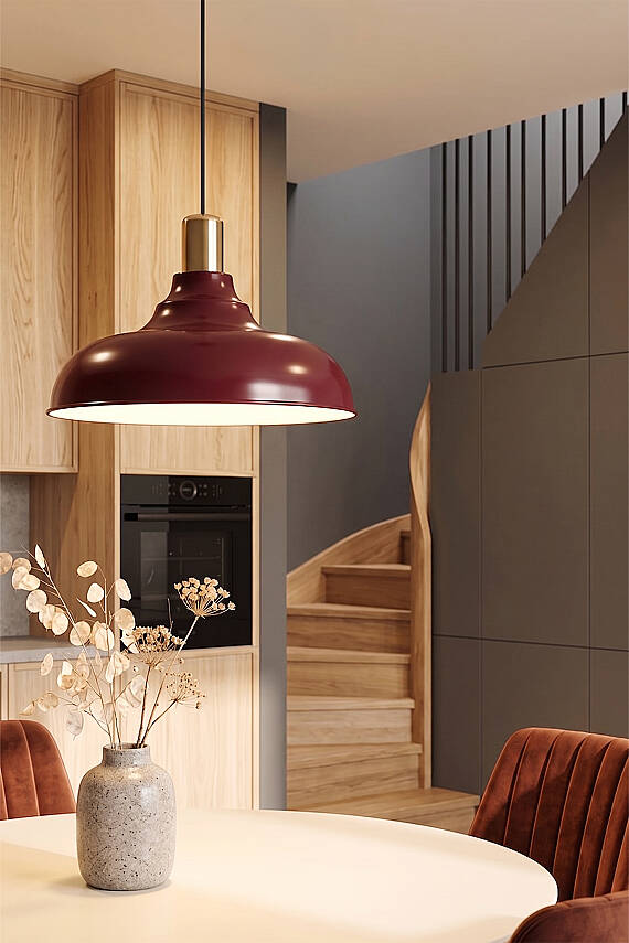 Lora Gold Avize 33 cm - Bordo - 7