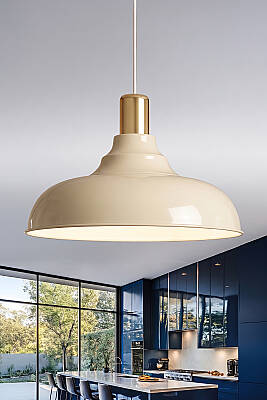 Lora Gold Avize 33 cm - Krem 