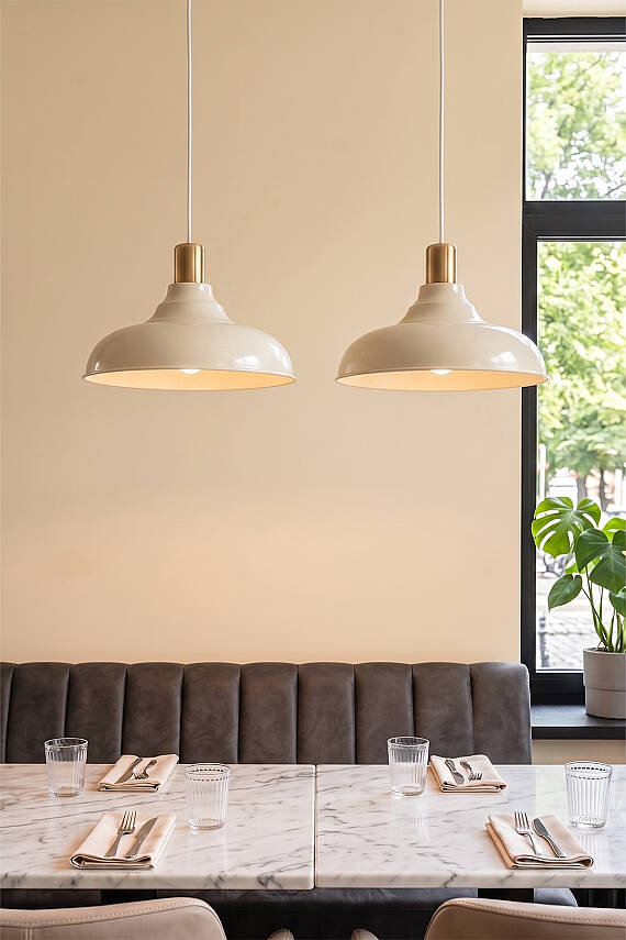 Lora Gold Avize 33 cm - Krem - 3