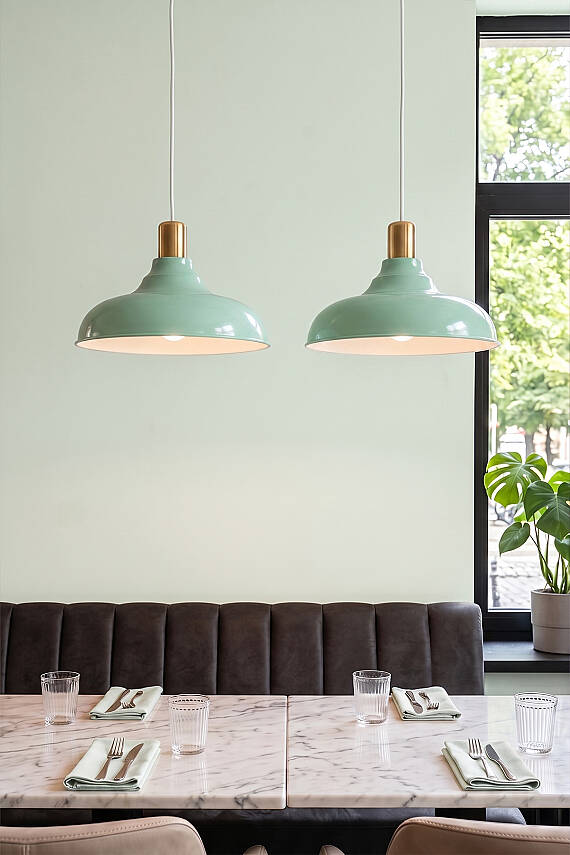 Lora Gold Avize 33 cm - Mint Yeşili - 3
