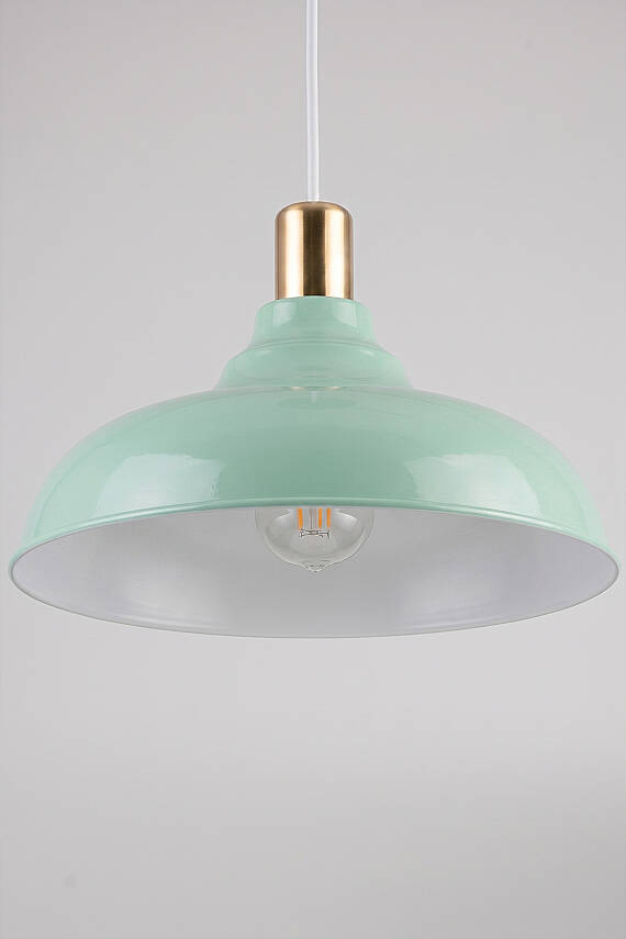 Lora Gold Avize 33 cm - Mint Yeşili - 4