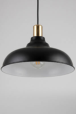 Lora Gold Avize 33 cm - Siyah - 6