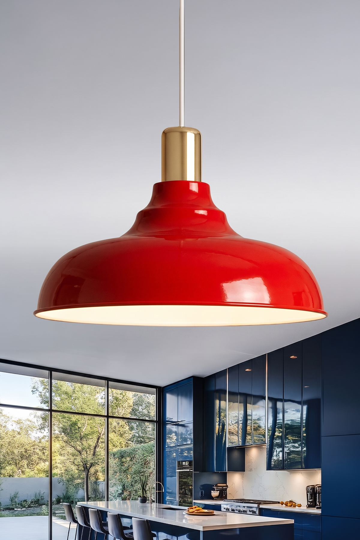 Lora Gold Avize 33 cm - Turuncu