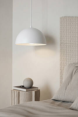 Luna Metal Avize 30 cm - Beyaz - 3