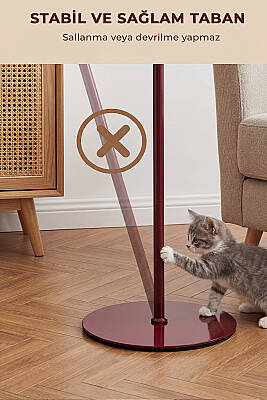 Luna Floor Lamp - Burgundy Edition - 4
