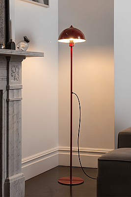 Luna Floor Lamp - Burgundy Edition - 5