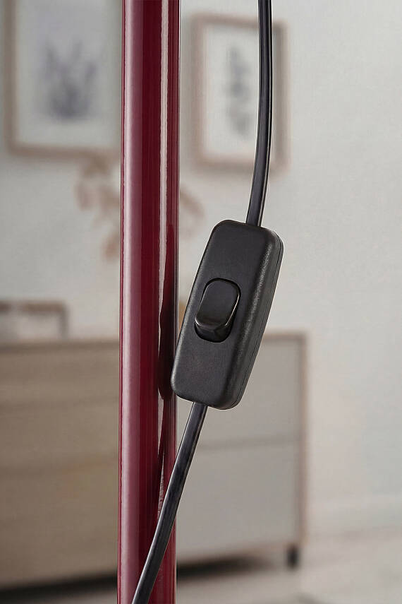Luna Floor Lamp - Burgundy Edition - 7