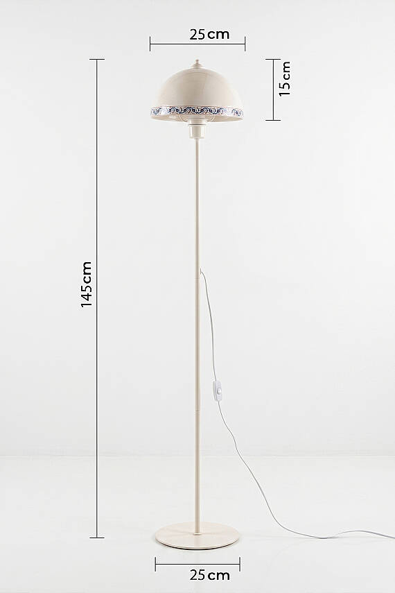 Luna Floor Lamp - Tile Pattern - 8