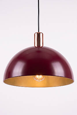 Luna Golden Bordo Metal Sarkıt (30 cm) - 5
