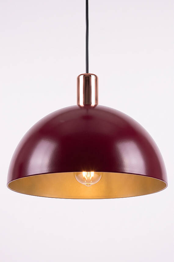 Luna Golden Bordo Metal Sarkıt (30 cm) - 5