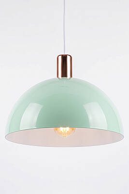 Luna Golden Mint Yeşili Gold Aksesuarlı Metal Sarkıt (30 cm) - 5