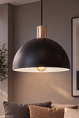 Luna Golden Siyah Gold Aksesuarlı Metal Sarkıt (30 cm) - MARRIEN