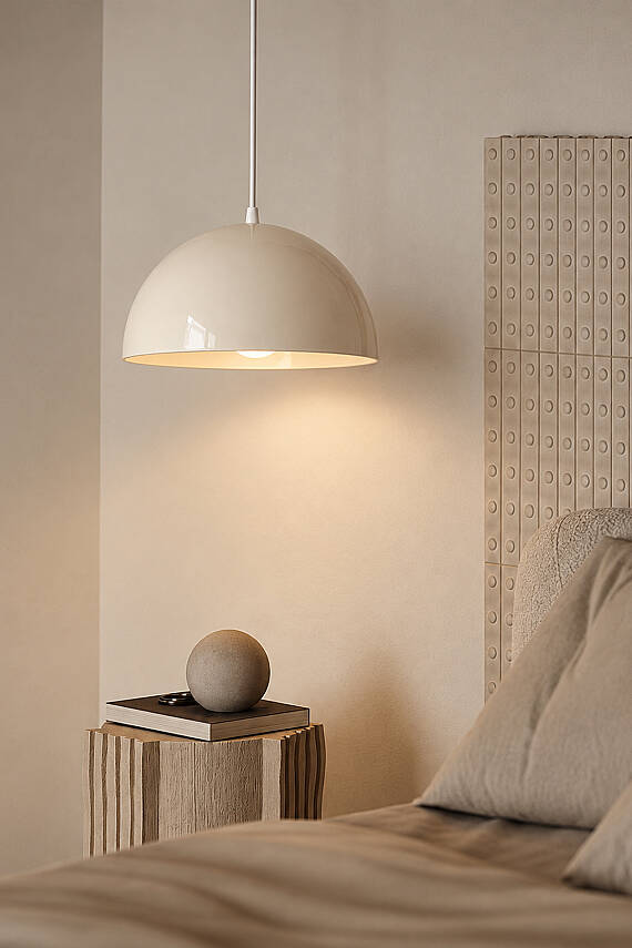 Luna Metal Avize 30 cm - Krem - 3