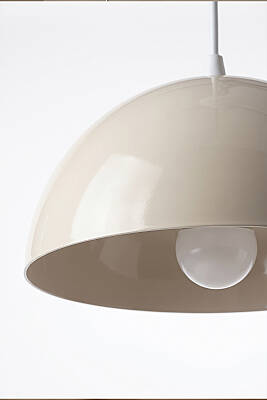 Luna Metal Avize 30 cm - Krem - 6