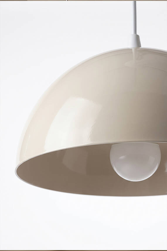 Luna Metal Avize 30 cm - Krem - 6