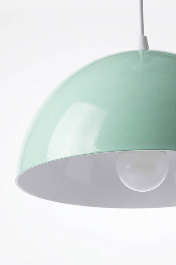 Luna Metal Avize 30 cm - Mint Yeşili - 7